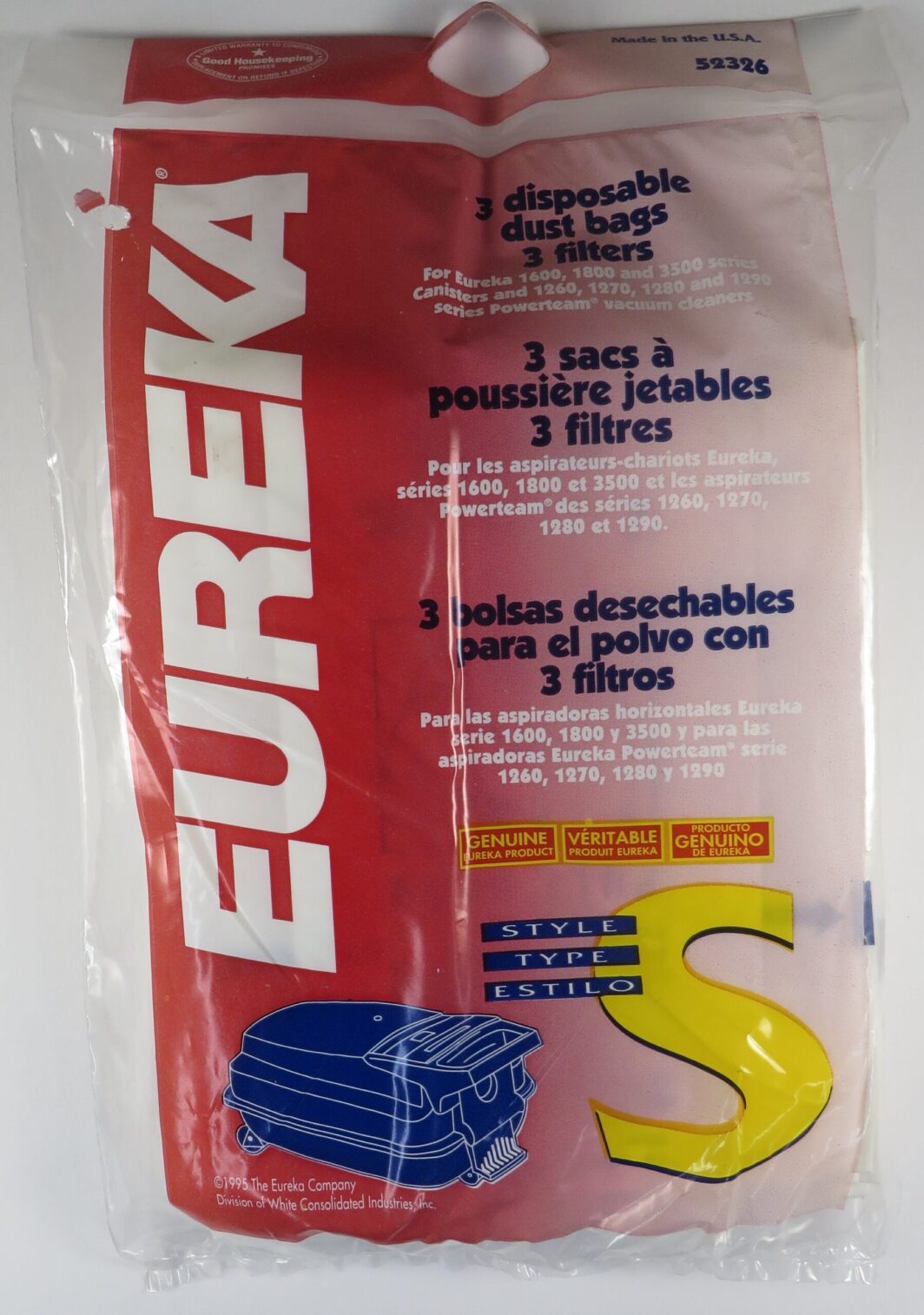 Eureka S Bags - 3 Pack #52326