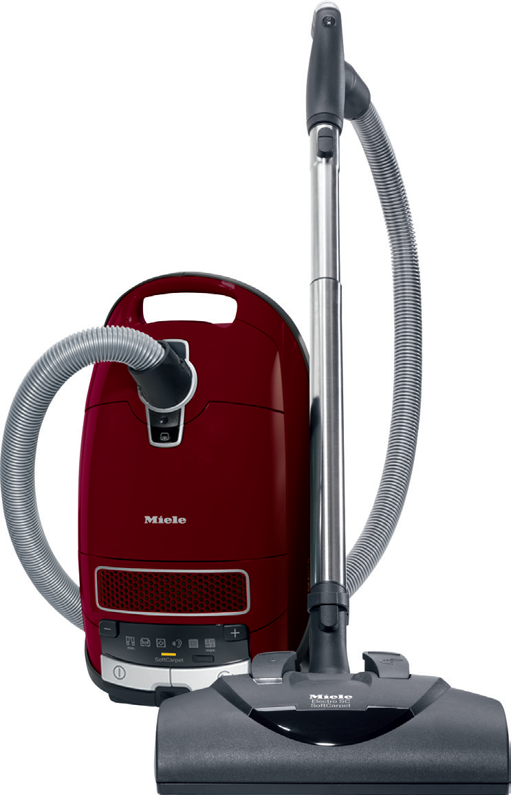 samenkomen AIDS gek Miele Complete C3 SoftCarpet PowerLine Tayberry Red Canister Vacuum German  Made