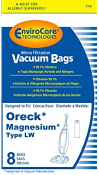 Oreck LW Magnesium Bags - 8 Pack