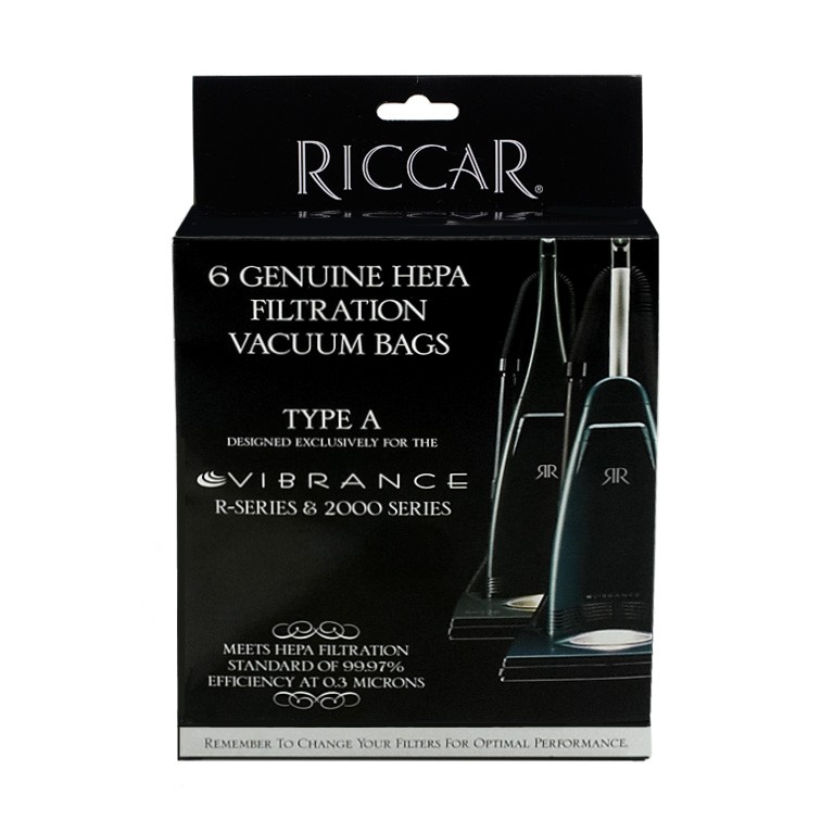 6 Allergen 4 Riccar Vibrance A HEPA Vacuum Bags Fits Riccar 2000 & 4000 Upright 