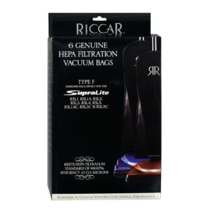 Riccar Type F Supralite HEPA Vacuum Bags - 6 Pack #RFH-6