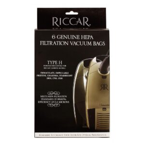 Riccar Type H Canister HEPA Vacuum Bags - 6 Pack #RHH-6