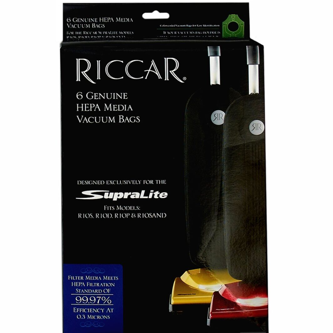 Riccar Type L HEPA VacuRiccar Type L R10 Series HEPA Vacuum Bags - 6 Pack #RLH-6