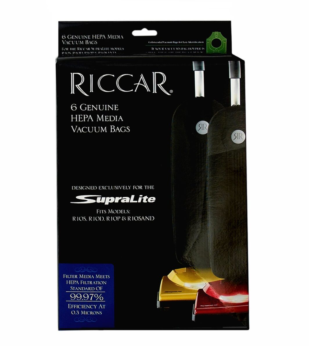 Riccar Type L HEPA VacuRiccar Type L R10 Series HEPA Vacuum Bags - 6 Pack #RLH-6