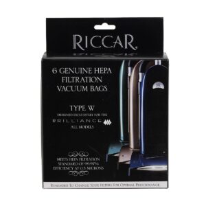 Riccar Type W Brilliance Series HEPA Vacuum Bags - 6 Pack #RWH-6
