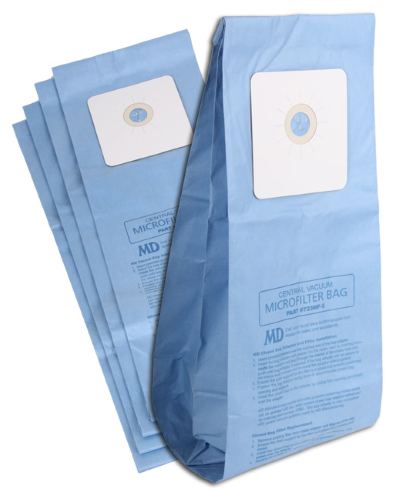 6 MVac/Cyclovac Central Vacuum Bags For All Models Bag Opening with 4 Prangs 