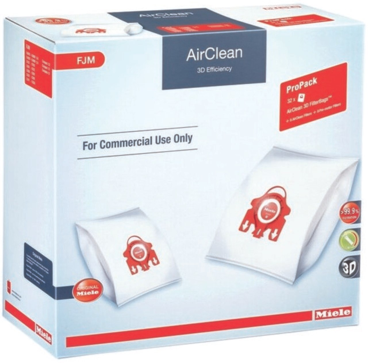 Miele Vacuum Cleaner FJM HyClean 3D Efficiency x 4 Dust Bag & Filter Pack 